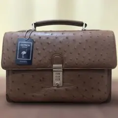 オーストリッチレザー ビジネスバッグ 新品