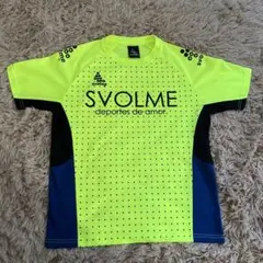 SVOLME フットサル用プラクティスシャツ 蛍光イエロー 160