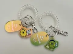 たまごっち 極楽湯 ぱぱぱっち ままぱっち ロッカーキー風アクリルキーホルダー