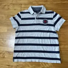 HILFIGER ストライプ ポロシャツ