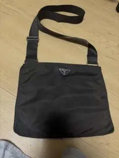 PRADA ナイロン ショルダーバッグ ダークカーキ