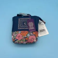 紀ノ国屋 リバティプリント エコバッグ ネイビー 新品