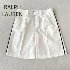 新品タグ付★RALPH LAUREN★サイドライン ハーフパンツ 白 サイズ6のサムネイル