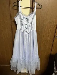 ジャンスカ ひざ丈ワンピース