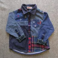 ミキハウス デニムシャツ 90