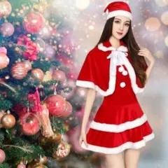 サンタコスプレ サンタ レディース Mぽんちょ ワンピース クリスマス衣装