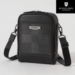 未使用新品✨ブラックレーベルクレストブリッジ✨ショルダーバッグ✨チャーム パーシャルクレストブリッジチェックPVCミニショルダー