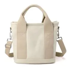 【残りわずか】ショルダーバッグ ミニトート バッグ ポケット キャンバスバッグ