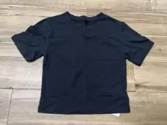 QUNG クン　クロップド丈　Tシャツ　ブラック