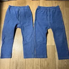 ユニクロレギンス　デニムライク　10分丈　ブルー