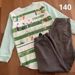 Used品＊PIKMIN ピクミン 光パジャマ 裏起毛 140