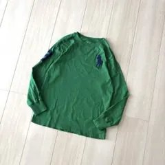 POLO ラルフローレン ロンT 緑 長袖 ビッグポニー 140cm