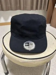 ニューエラ ベーシック ダックコットン ブラック × ホワイト ワークキャップ