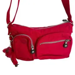 kipling キプリング ショルダーバック レッド 斜めがけ シンプル 軽量