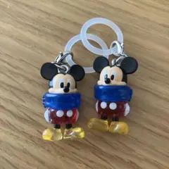 ディズニーキャラクター めじるしアクセサリー winter ミッキー 2個