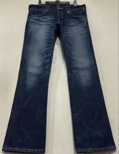 オベリスク ブーツカットデニムパンツ 濃いめインディゴのサムネイル