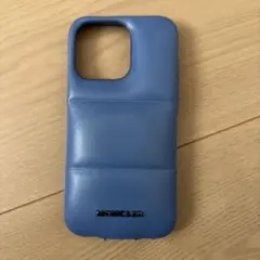 ブルー レザー iPhone用ケース（モンクレール）