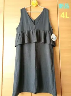 新品♡hina・komachi・yuki コラボ　ペプラムジャンパースカート4L