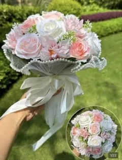 ブーケ 結婚式 ブライダル ブーケ 造花 韓国風