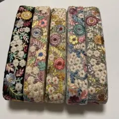 ユ*ね様 インド刺繍リボン5本セット　各1m