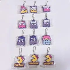 ガチャガチャ サンリオ パックマン キーホルダー ラバーキーホルダー