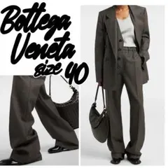 【定価22万】Bottega Veneta 千鳥格子 スラックス ブラウン 40のサムネイル