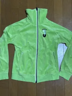 adidas ベロア トラックジャケット ライトグリーン