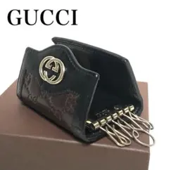 GUCCI グッチ GGシマ 6連レザー キーケース