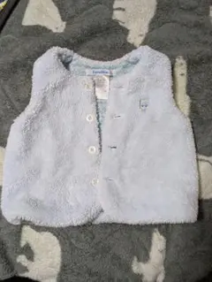 ファミリア　ふわふわベスト80　リバーシブル