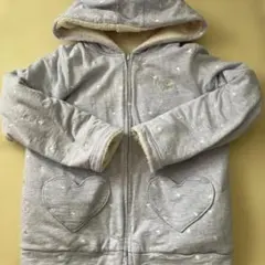 メゾピアノ　リバーシブルボアパーカー
