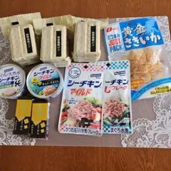 非常食セット 保存用パン シーチキン 黄金さきいか 詰め合わせのサムネイル