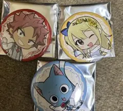 フェアリーテイル テレビ東京 缶バッジ ルーシィ、ハッピー、シャルルセット フェアリーテイル テレビ東京 缶バッジ ルーシィ、ハッピー