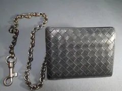 BOTTEGA VENETA イントレチャート 二つ折財布 チェーン付　キムタクのサムネイル