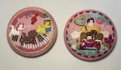 ディズニー 刺繍缶バッジ 2個セット