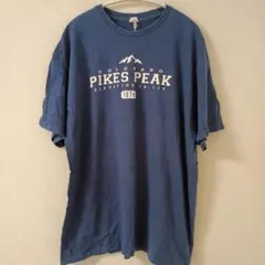 デルタ Ｔシャツ クルーネック 半袖 カレッジロゴ ＸＬ 紺 綿 お出かけ