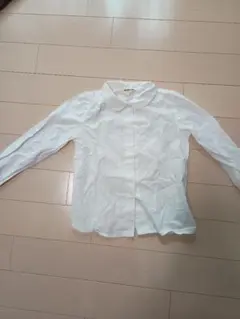 ホワイト 長袖シャツ 120cm