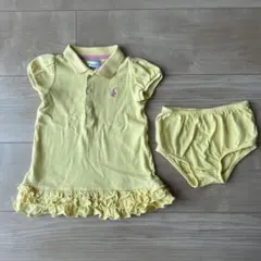 Ralph Lauren 6M イエローポロドレスセット