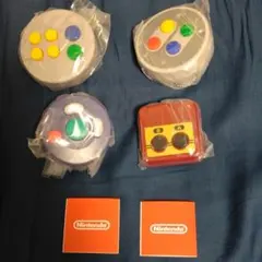 【4種セット】任天堂 コントローラーボタンコレクション1 2 ファミコン 64