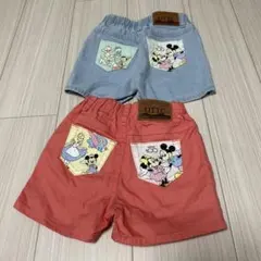 LITTC リトシー デニムパンツ　カラーパンツ ショートパンツ 2点100cm