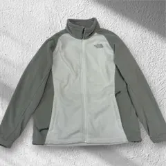 ノースフェイス フリースジャケット 白灰 XL No.109