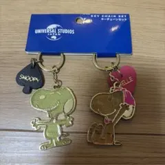 USJ スヌーピー ステンドグラス風 キーチェーンセットのサムネイル