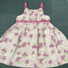 LAURA ASHLEY ローラアシュレイ 3T 花柄ドレス ワンピース