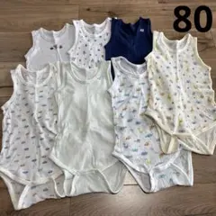 ロンパース　肌着　80 メッシュ　ノースリーブ　男の子