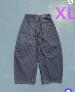 9090 Stripe Tuck Buggy Pants