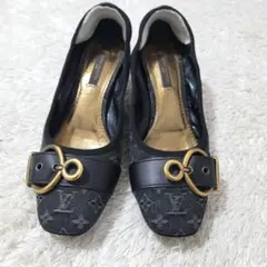 ヴィトン モノグラム パンプス ヒール 35 1/2 ダークグレーのサムネイル