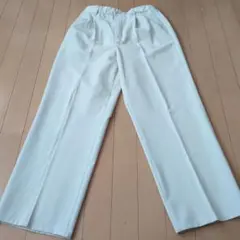 ストレートパンツ スラックス アイボリー ベージュ Samansa Mos2