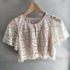☆美品☆Ray BEAMS レースボレロ 半袖 カーディガンのサムネイル