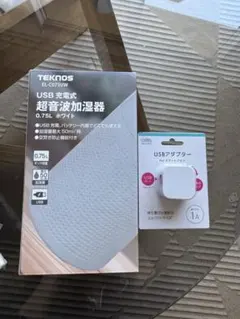 新品未使用TEKNOS USB加湿器 EL-C075UW 0.75L ホワイトのサムネイル
