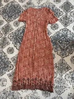 【値下げ】ZARA 花柄マキシワンピース