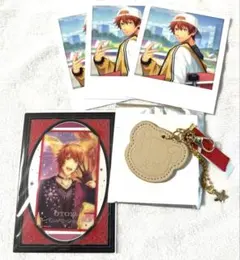 うたプリ　音也　フォトカード ビジュカ　くまプリ　レザー　チャーム